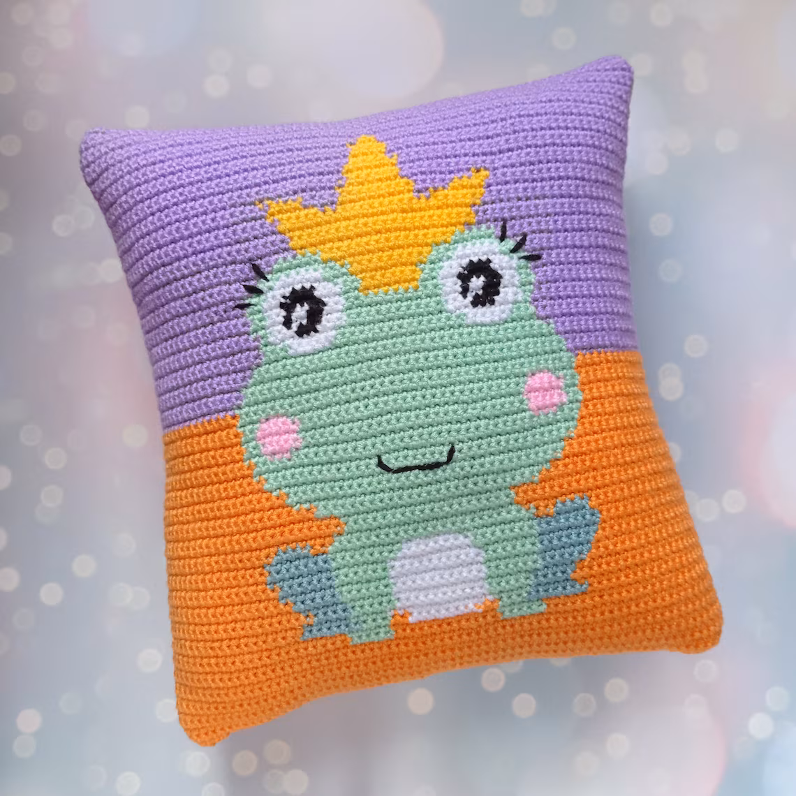Crochet Frog Pillow